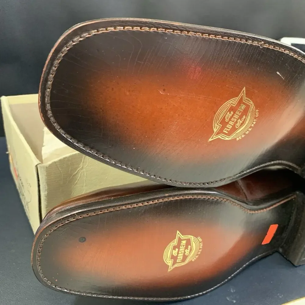 Vintage Florsheim Imperial Brown Leather Loafer Mens Size 14 A, 640186 30541